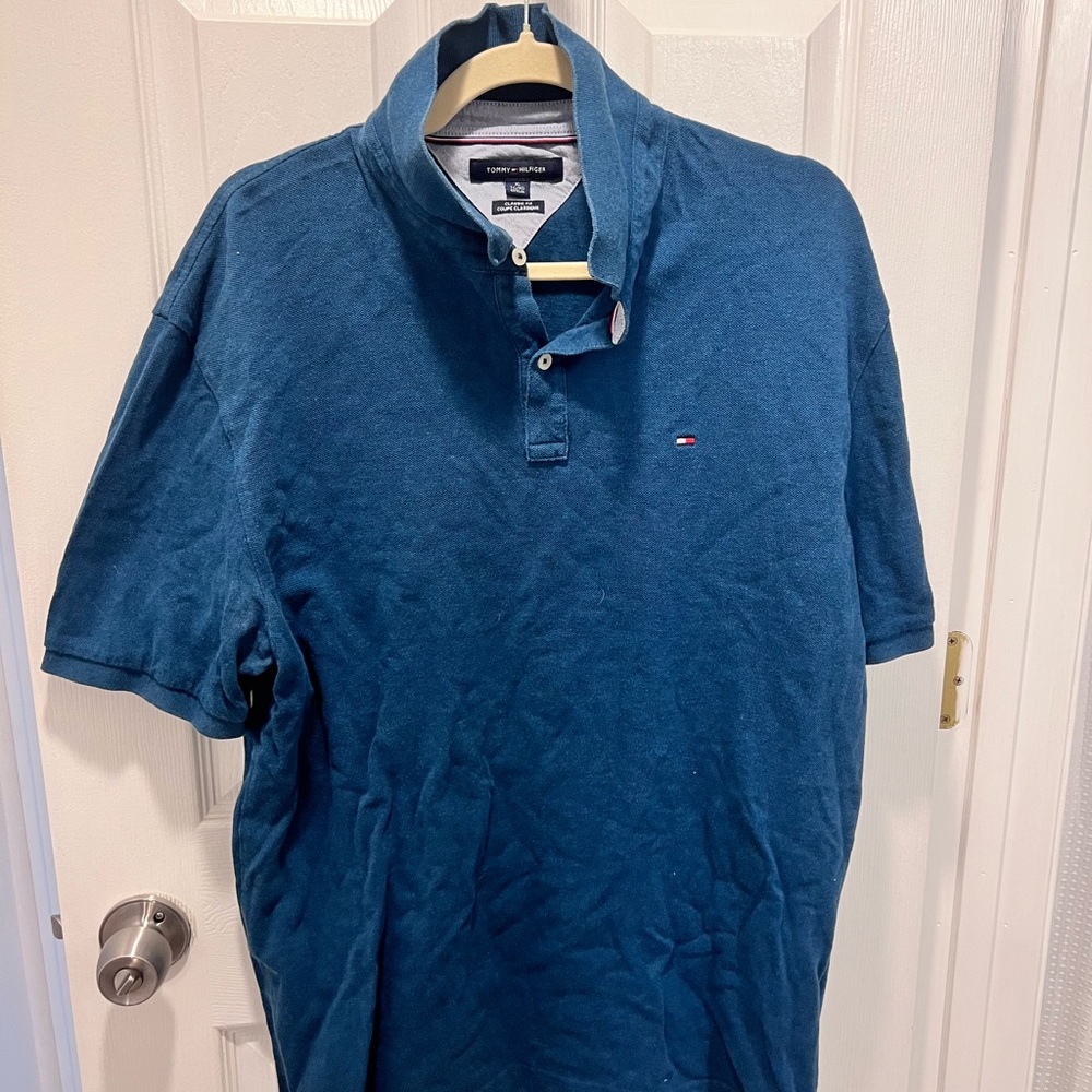 Tommy Hilfiger Men's Deep Blue Polo Shirt